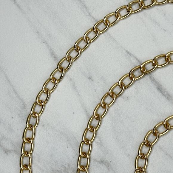 Gold Tone Chain Link Purse Handbag Bag Replacement Strap ✨ - Picture 3 of 12